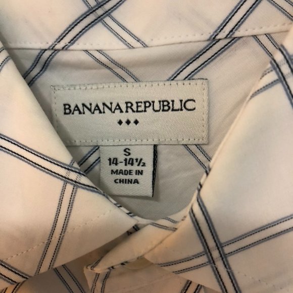 BANANA REPUBLIC COTTON BUTTON UP SHIRT - Picture 4 of 8